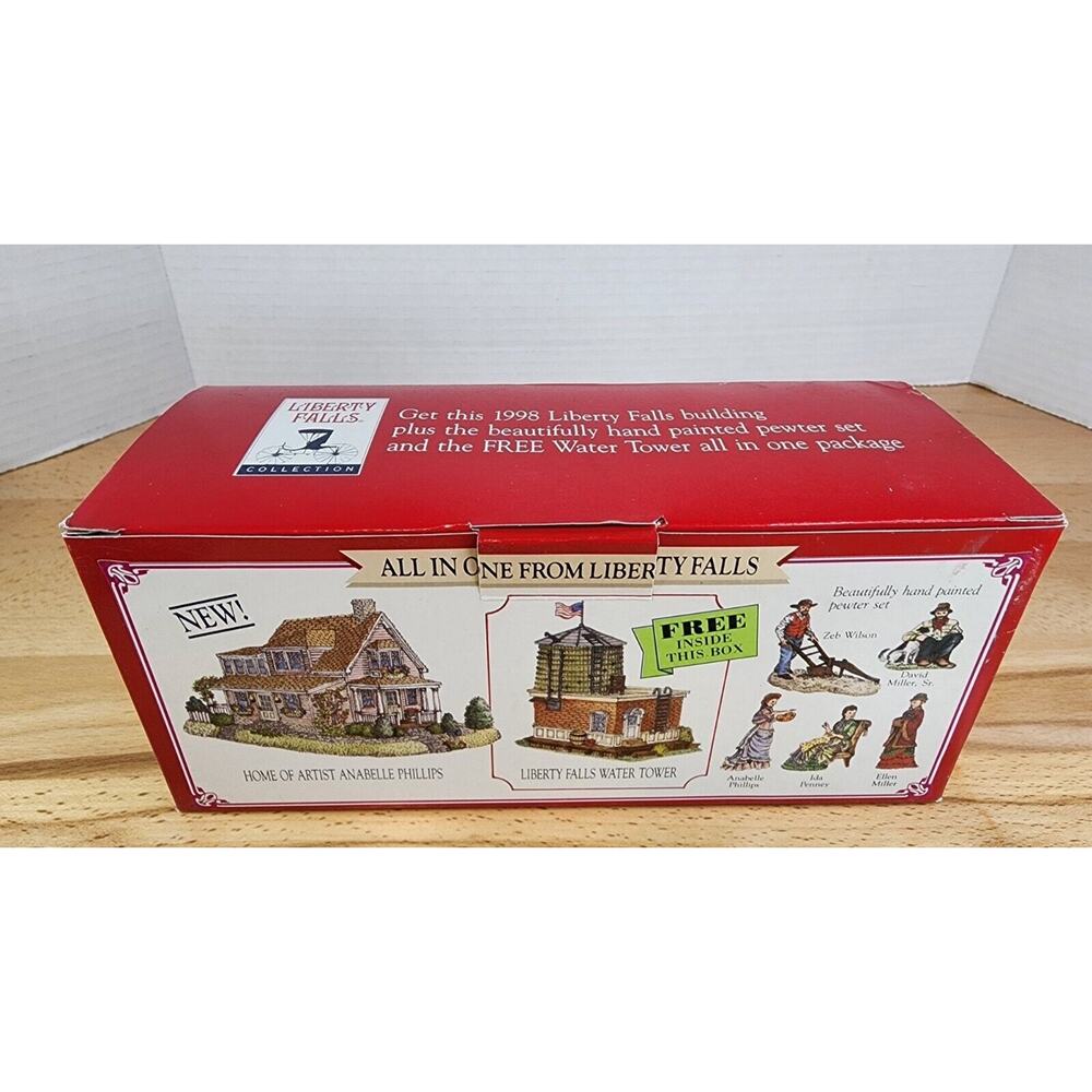 Liberty Falls All In One WATER TOWER/HOME OF ANABELLE PHILLIPS/5 Pc Pewter Set